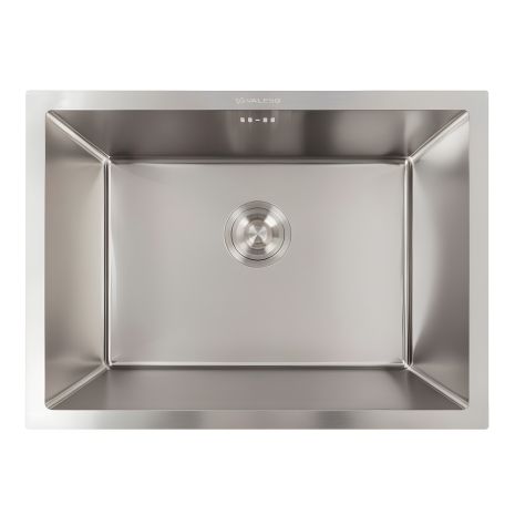 Кухонная мойка из нержавейки 58*43 VALESO Handmade, монтаж под столешницу (3.0/0.8)