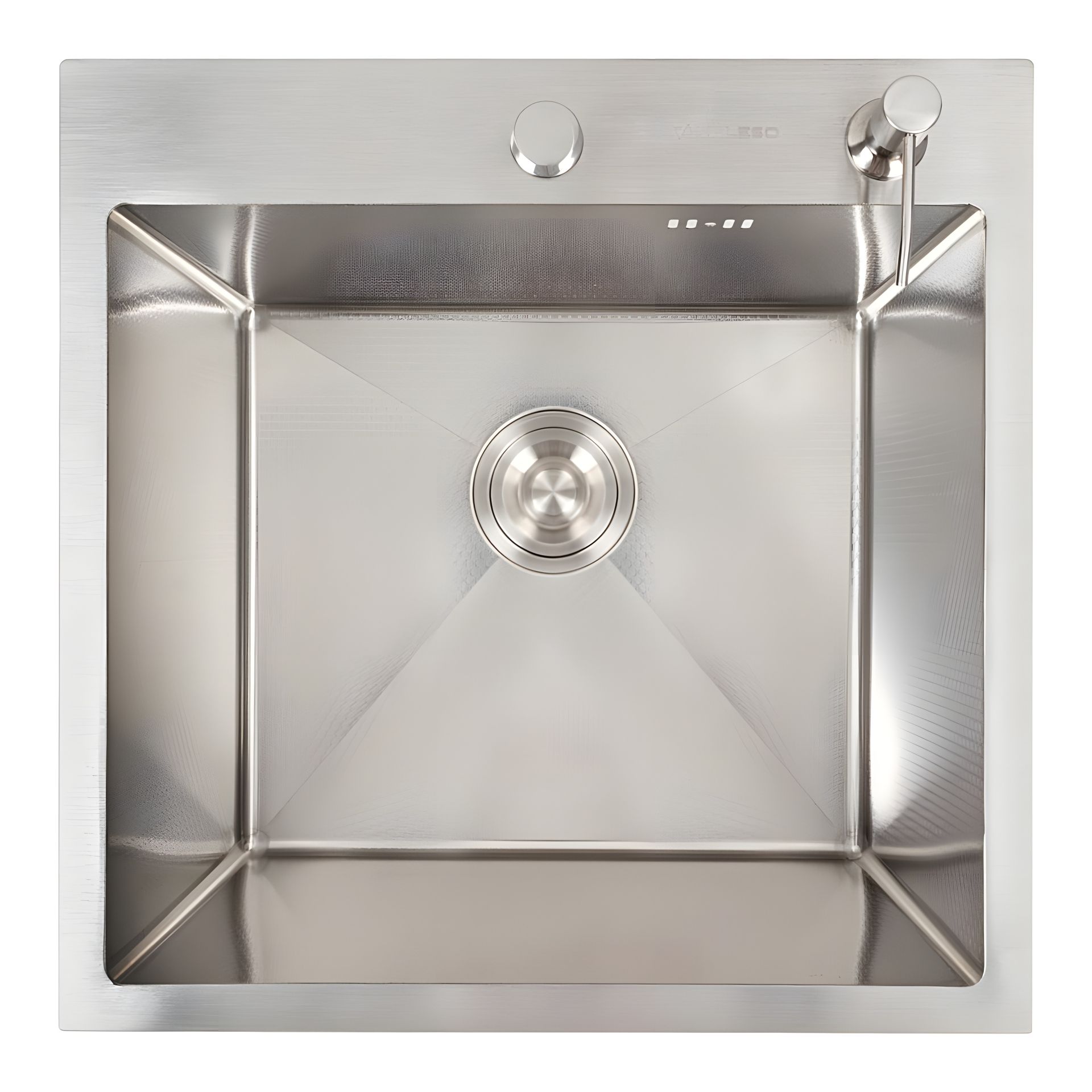 Мийка кухонна 50*50 нержавійка, DECOR Valeso Handmade (сифон круглий, 3,0/0,8) Мийка кухонна 50*50 нержавійка, DECOR Valeso Handmade (сифон круглий, 3,0/0,8)