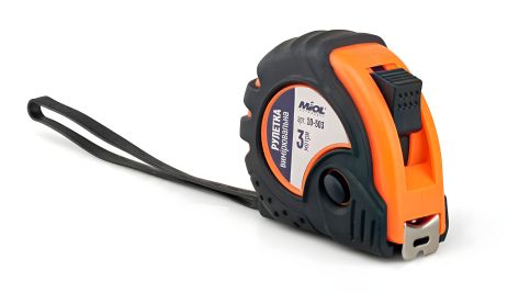 Рулетка Miol 10-503 з одностороннім покриттям, 3 м