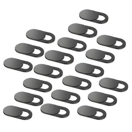 Темно-серые шторки на скотче для веб-камеры 20шт