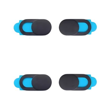 Шторки для веб-камери темно-сірі на скотчі 4шт