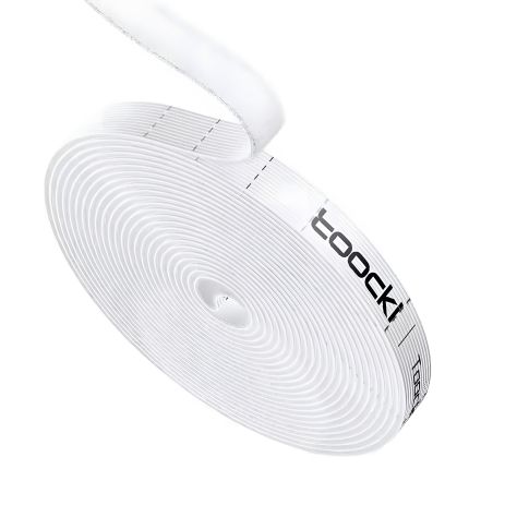 Toocki липучка для проводов - кабельный органайзер, 10 мм x 5 м, White Toocki липучка для проводов - кабельный органайзер, 10 мм x 5 м, White