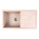 Кухонная гранитная мойка VALESO SOLID 7843, матовая Карамель Кухонная гранитная мойка VALESO SOLID 7843, матовая Карамель