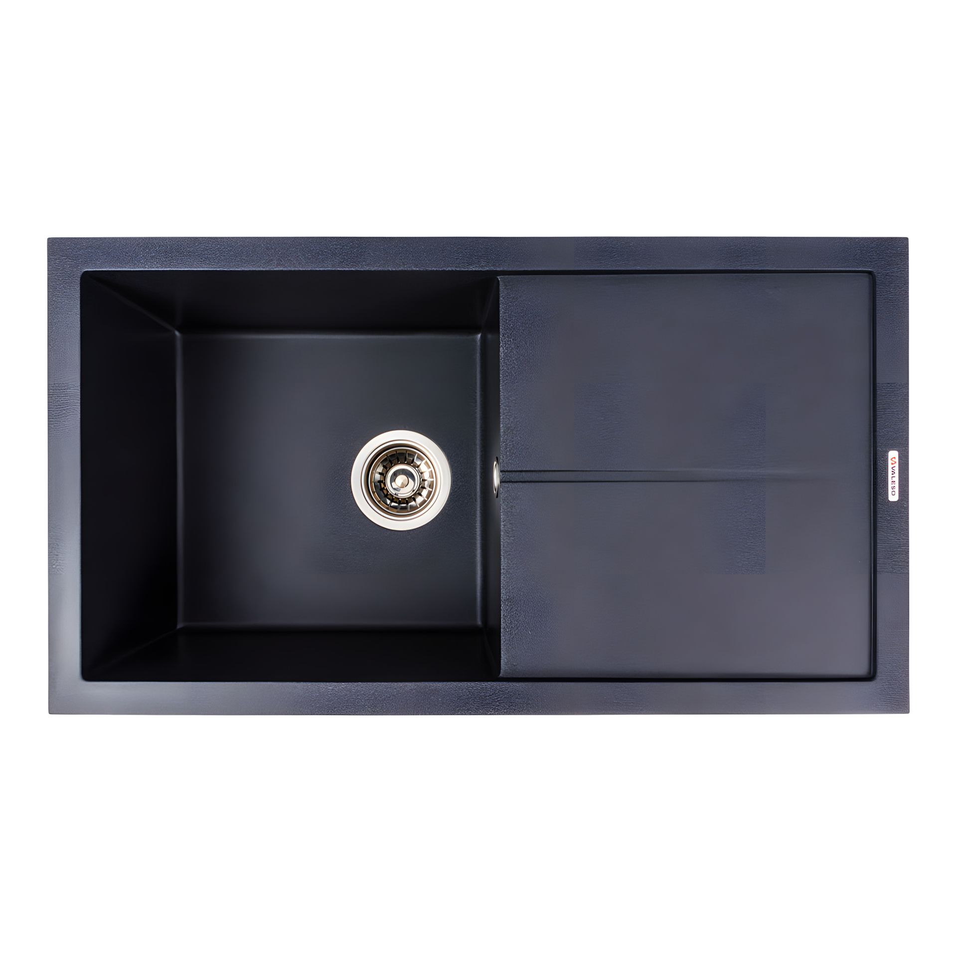 Кухонная гранитная мойка VALESO SOLID 7843, матовый карбон Кухонная гранитная мойка VALESO SOLID 7843, матовый карбон