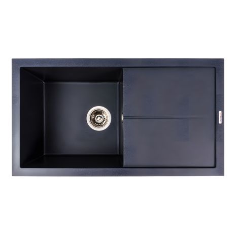 Гранитная мойка для кухни VALESO SOLID 7843 матовая Карбон