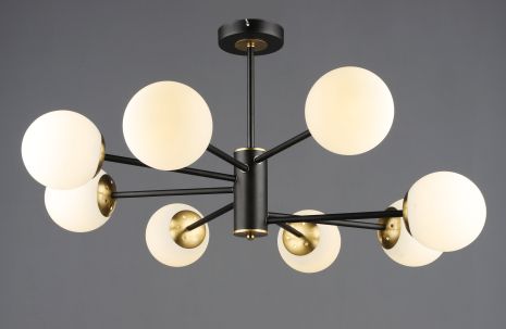 Подвесная люстра B N6650/8 Черный+Медь