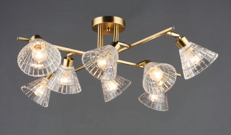 Люстра потолочная B N6653/8, медь