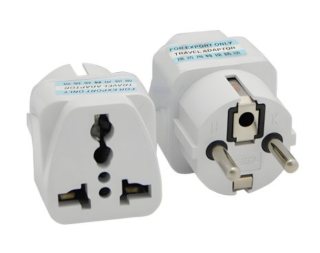 Перехідний адаптер з китайської вилки CN на європейську EU, 10А 250V