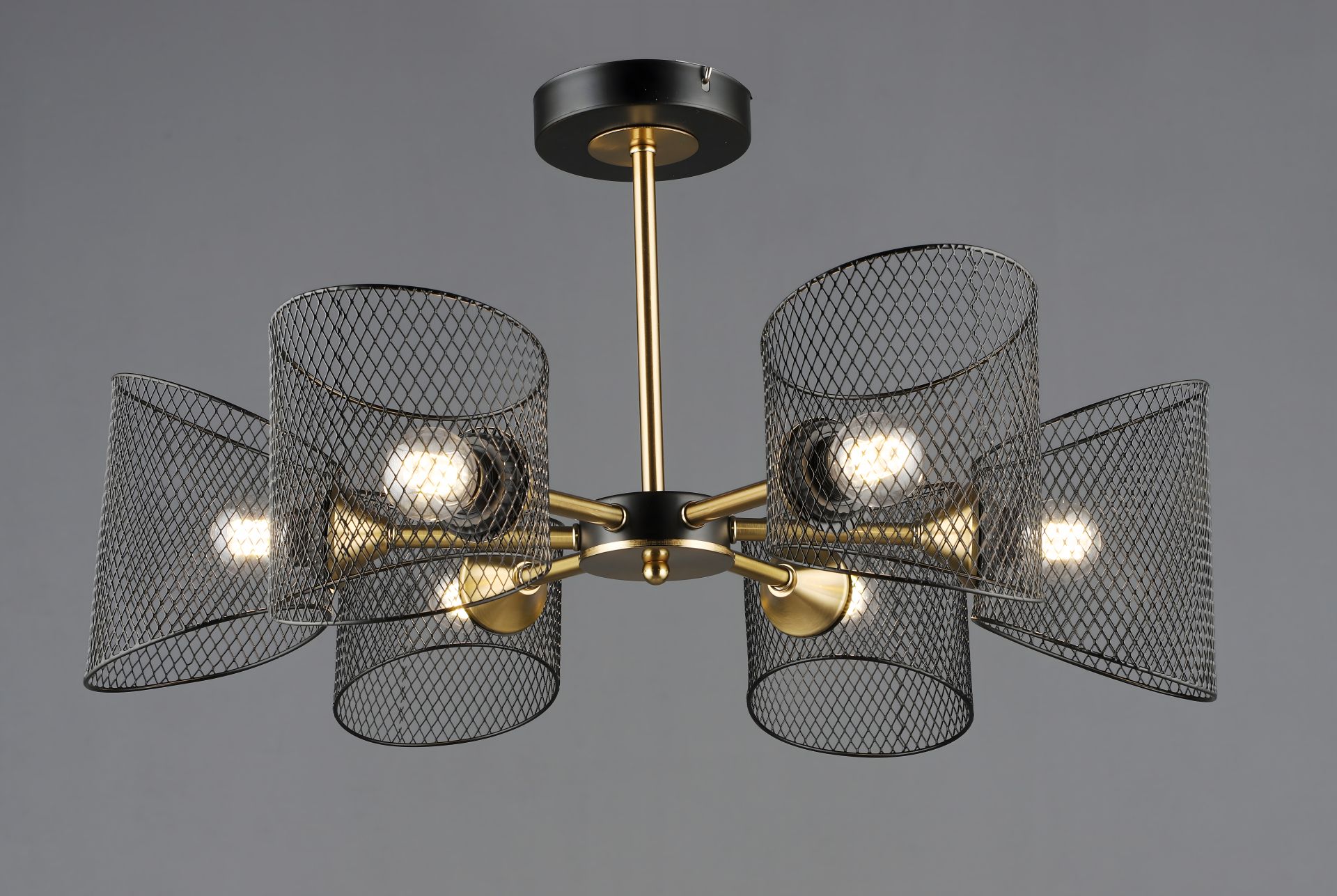 Лофтова люстра B N6685/6 BK+COP Лофтова люстра B N6685/6 BK+COP