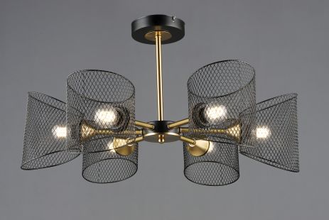 Люстра в стиле лофт B N6685/6 BK+COP