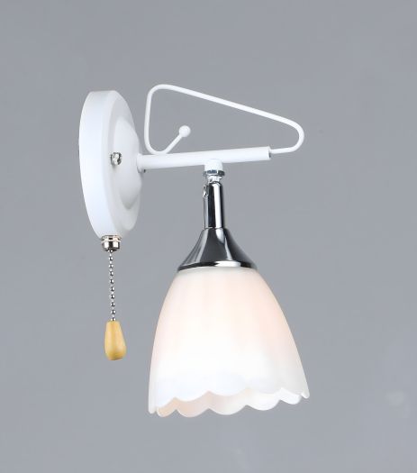 Бра настенное B N6684/1W белое + хром