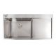 Кухонная мойка из нержавейки CM 100*50 L VALESO Handmade (3.0/0.8) Кухонная мойка из нержавейки CM 100*50 L VALESO Handmade (3.0/0.8)