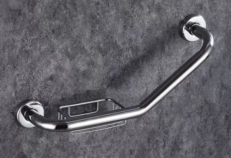 Поручень вигнутий з мильницею Valeso NES-T447 Поручень вигнутий з мильницею Valeso NES-T447