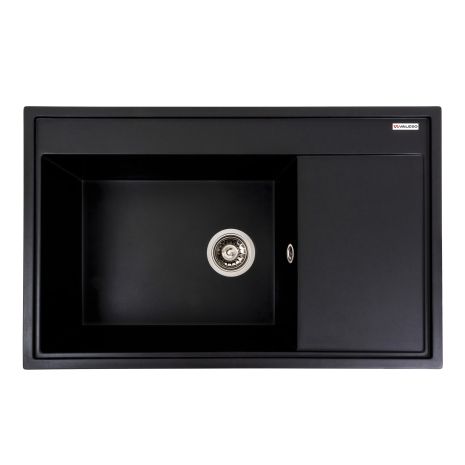 Кухонная гранитная мойка VALESO AZURIT 7950, матовая черная Кухонная гранитная мойка VALESO AZURIT 7950, матовая черная