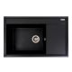 Чорна матова гранітна мийка для кухні VALESO AZURIT 7950 Чорна матова гранітна мийка для кухні VALESO AZURIT 7950