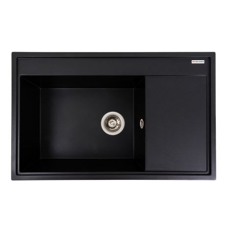 Гранитная мойка для кухни VALESO 7950 AZURIT матовый Черный