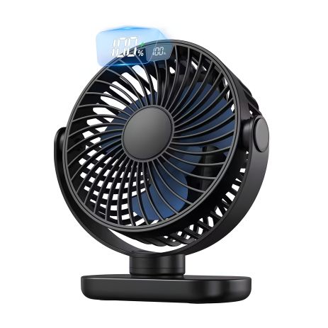 Портативный вентилятор с аккумулятором TOPK K60C 5000mAh черный Портативный вентилятор с аккумулятором TOPK K60C 5000mAh черный