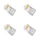 Конектор RJ45 Cat6 прозорий 4шт