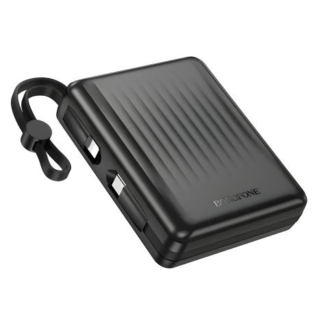 Повербанк BOROFONE BJ70A Vigorous 22.5W, PD20W fully compatible power bank with cable, 15000mAh, Black Повербанк BOROFONE BJ70A Vigorous 22.5W, PD20W fully compatible power bank with cable, 15000mAh, Black