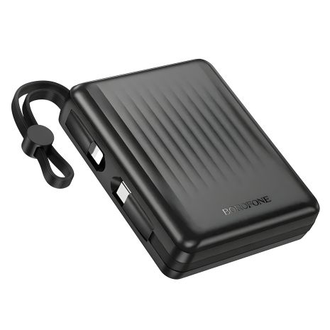Повербанк BOROFONE BJ70A Vigorous 22.5W, PD20W fully compatible power bank with cable, 15000mAh, Black Повербанк BOROFONE BJ70A Vigorous 22.5W, PD20W fully compatible power bank with cable, 15000mAh, Black