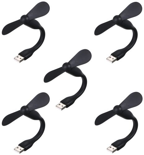 USB вентилятор чорний, комплект 5шт, для повербанка та ноутбука USB вентилятор чорний, комплект 5шт, для повербанка та ноутбука