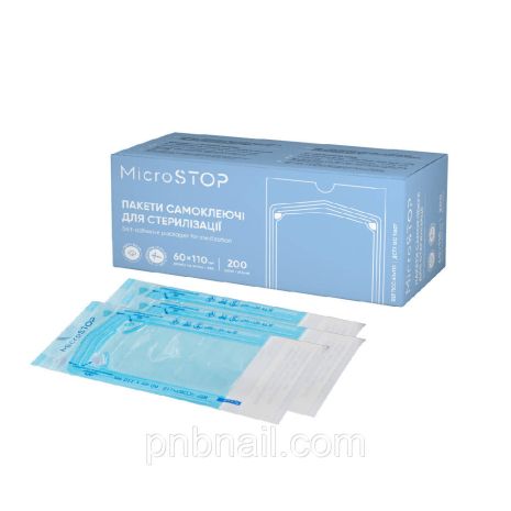 Пакети маленькі Microstop для стерилізації в автоклаві 60х110 мм, 200 шт