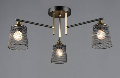 Підвісна люстра модель B A4437/3 BK+COP Підвісна люстра модель B A4437/3 BK+COP