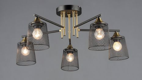 Підвісна люстра світильник, модель B A4437/5 BK+COP Підвісна люстра світильник, модель B A4437/5 BK+COP