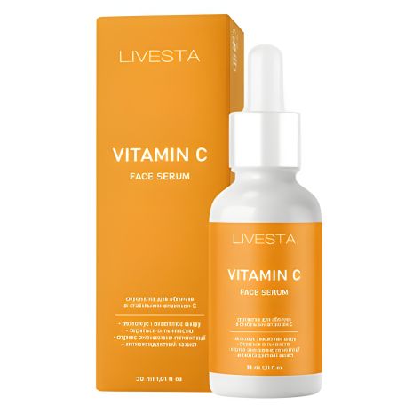 Сыворотка со стабильным витамином C LIVESTA, 30 мл