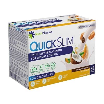 Коктейль Quick Slim "Микс экзотических вкусов", 30 саше по 23 г