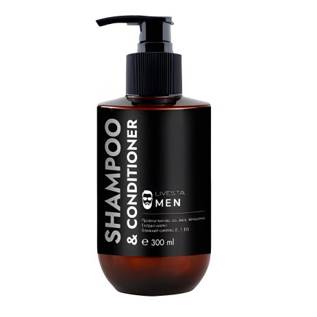 Шампунь-кондиционер 2 в 1 для мужчин Livesta Man, 300 мл