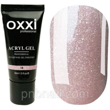 Acryl-Gel OXXI professional №14 с шиммером , 30 мл