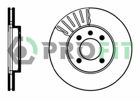 Диск гальмівний SEAT AROSA, VW CADDY, VW POLO, PROFIT (50100207)
