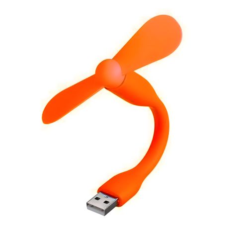 Оранжевый мобильный вентилятор USB, для повербанка, ноутбука