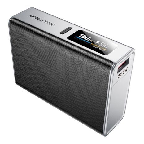 Повербанк Borofone BJ72 Energy, 22.5W, PD20W, 10000 mAh, Сірий