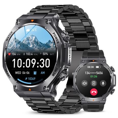 Смарт часы Smart Mevaden Ultra Steel, 2 ремешка UWatch 2043