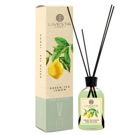 Аромадифузор "Зелений чай та лимон" LIVESTA, 115 мл