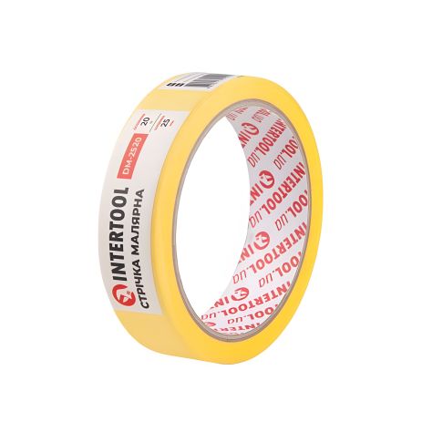 Малярная лента 25мм, 20м, желтая INTERTOOL DM-2520 Малярная лента 25мм, 20м, желтая INTERTOOL DM-2520