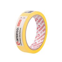 Жовта малярна стрічка 25мм, 20м, INTERTOOL DM-2520