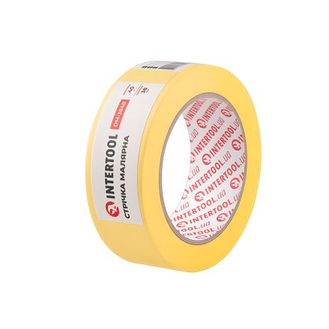 Стрічка для малювання 38мм, 40м, жовта INTERTOOL DM-3840 Стрічка для малювання 38мм, 40м, жовта INTERTOOL DM-3840