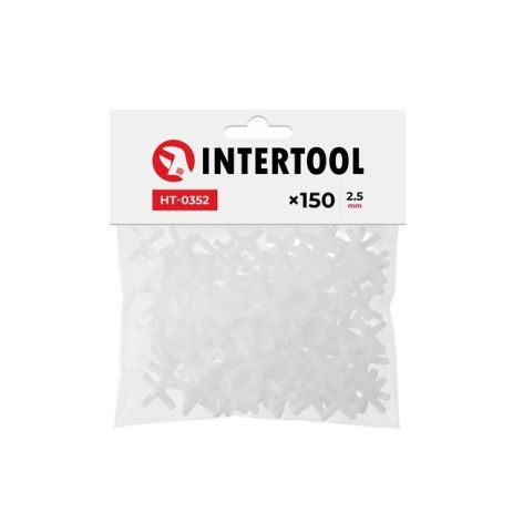 Набор дистанционных крестиков для плитки 2,5 мм, 150 ед. INTERTOOL HT-0352