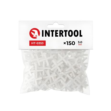 Набор дистанционных крестиков для плитки 3.0мм, 150 шт, INTERTOOL HT-0353