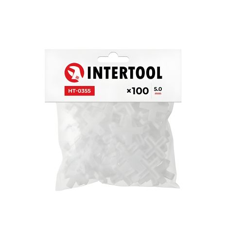 Дистанційні хрестики для плитки 5.0 мм /100шт INTERTOOL HT-0355 Дистанційні хрестики для плитки 5.0 мм /100шт INTERTOOL HT-0355