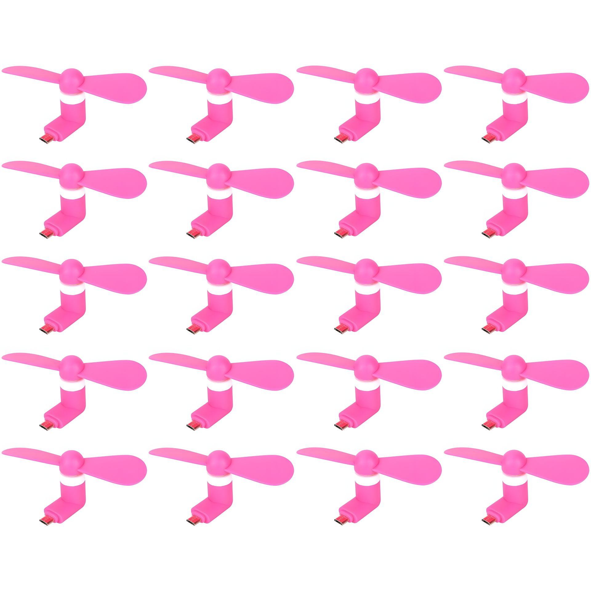 Рожевий мобільний вентилятор MicroUSB, від телефону, повербанка, ноутбука, комплект 20шт Рожевий мобільний вентилятор MicroUSB, від телефону, повербанка, ноутбука, комплект 20шт