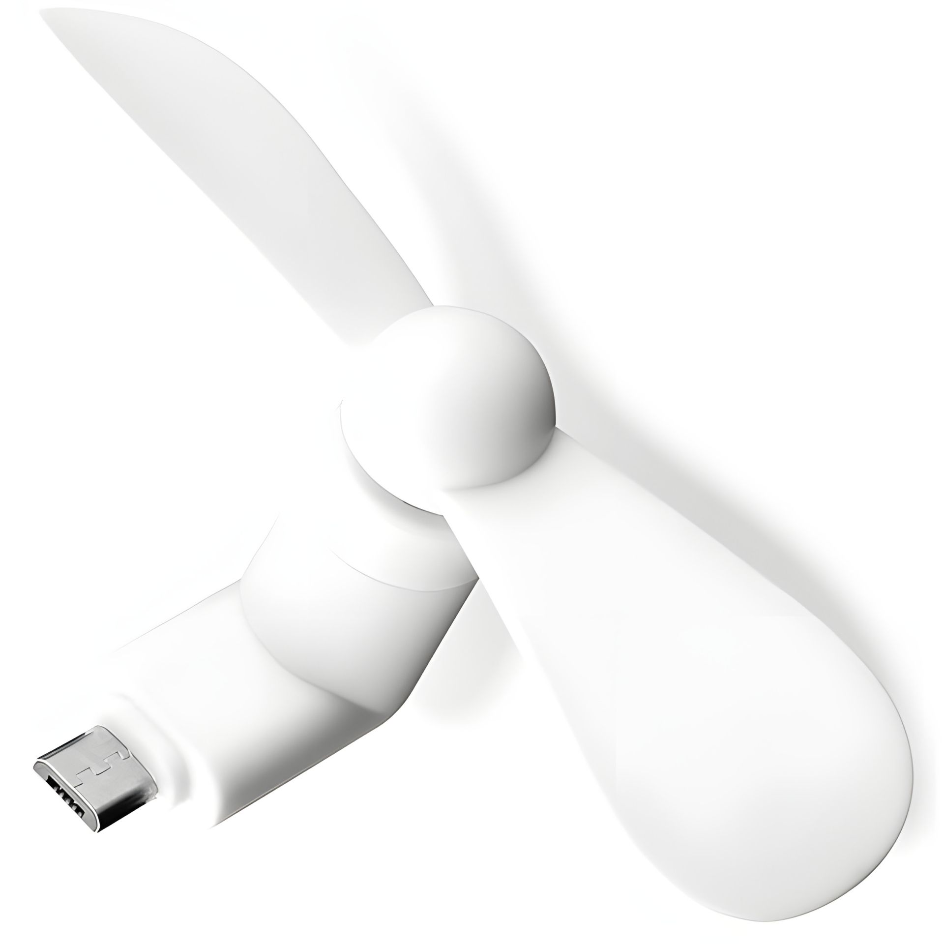 Мобільний вентилятор MicroUSB білий, від телефону, повербанка, ноутбука Мобільний вентилятор MicroUSB білий, від телефону, повербанка, ноутбука