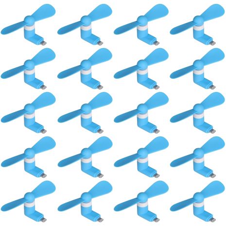 Мобильный вентилятор Lightning синий, комплект 100шт