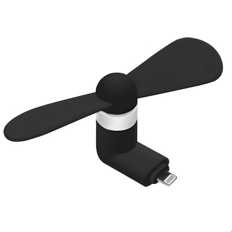 Черный мобильный вентилятор Lightning