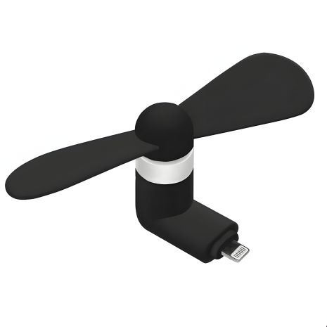 Мобільний вентилятор Lightning чорного кольору