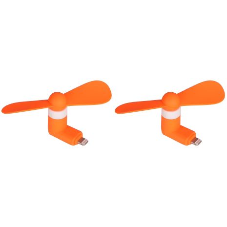 Комплект из 2шт оранжевых мобильных вентиляторов Lightning