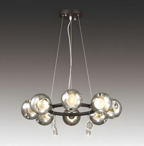 Лофт люстра H288-8 на 8 плафонов